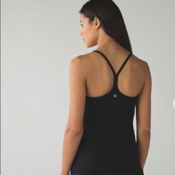 lululemon athletica Tops - Lululemon Power Y Tank top navy blue Size XS